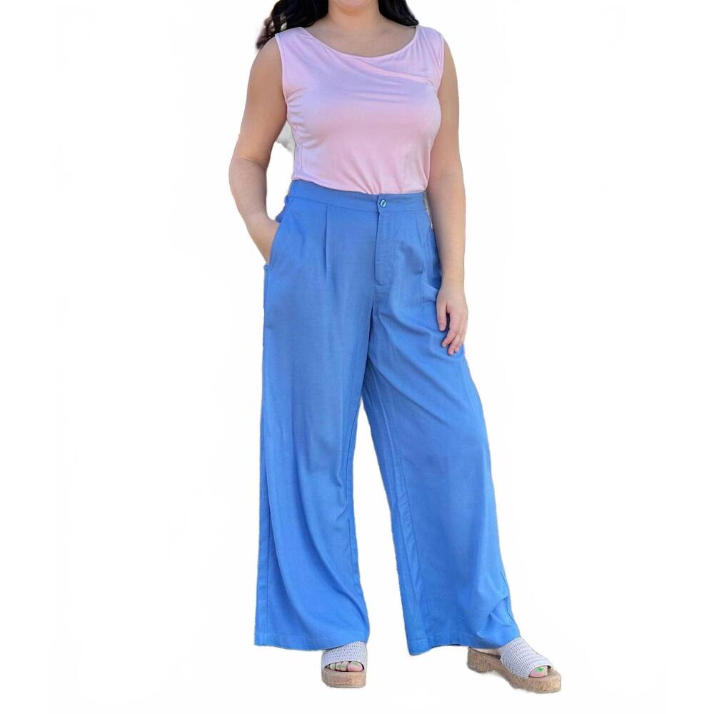 NEW SIMPLY SOUTHERN the tina trouser in azure